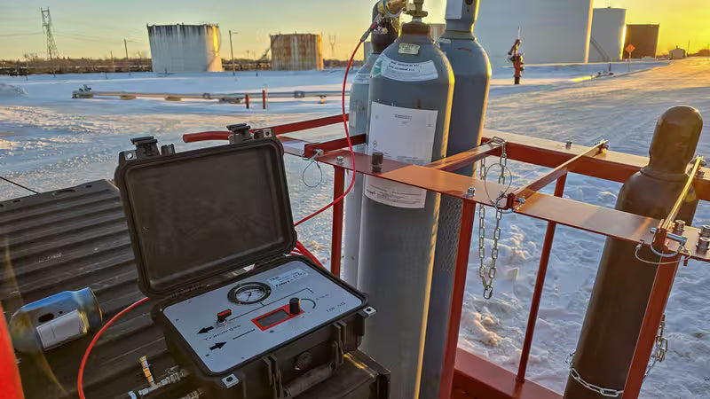 Tracer Gas Injection System for Water Leak Detection