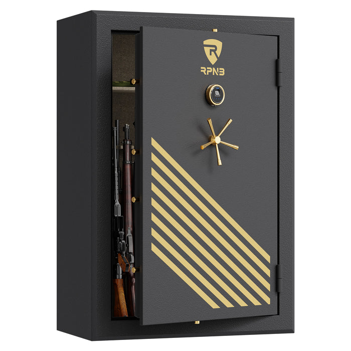 45 Gun Large Fireproof Biometric Fingerprint Long Gun Safe for Pistols and Rifles