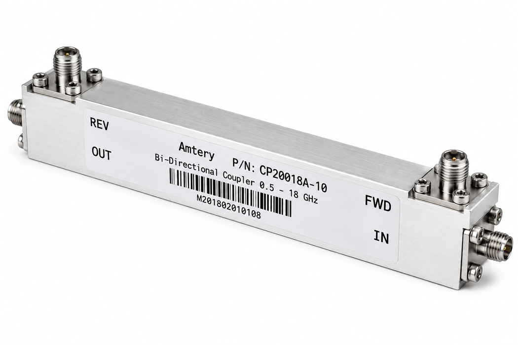 0.5–18 GHz 10 dB Bi-Directional Coupler | CP20018A-10-MBT