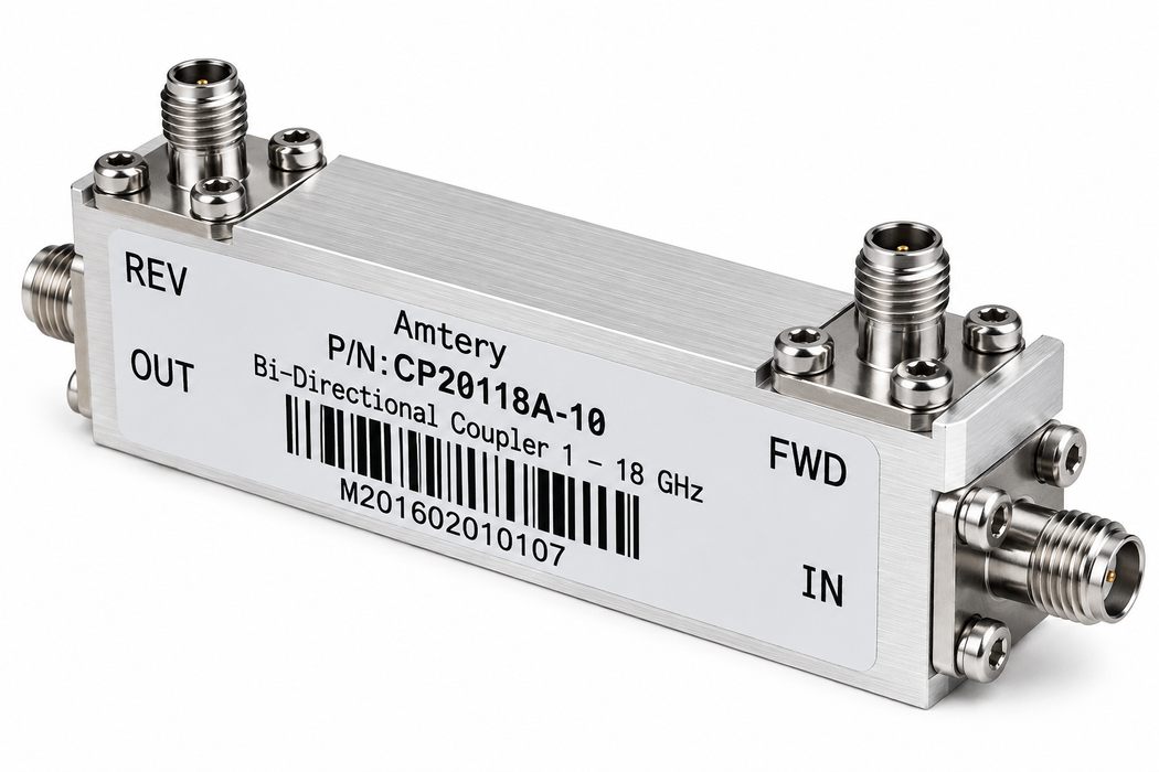 1–18 GHz 10 dB Bi-Directional Coupler | CP20118A-10-MBT