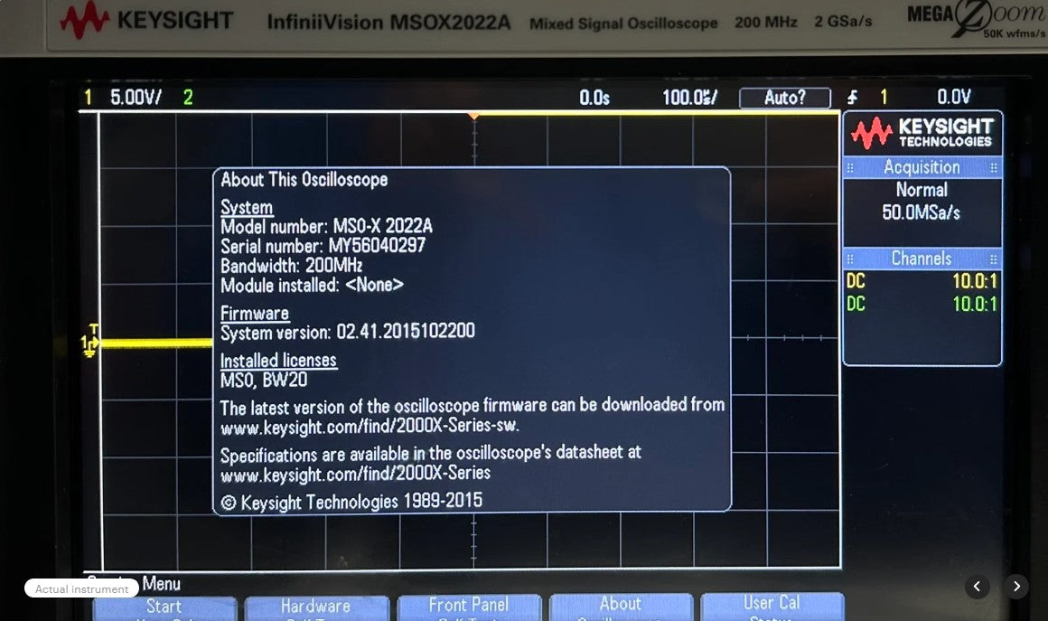 Keysight MSOX2022A Mixed Signal Oscilloscope – 200 MHz – Tested Working