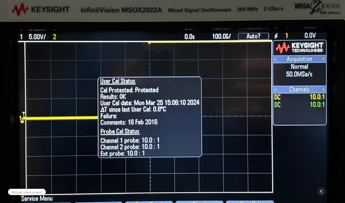Keysight MSOX2022A Mixed Signal Oscilloscope – 200 MHz – Tested Working