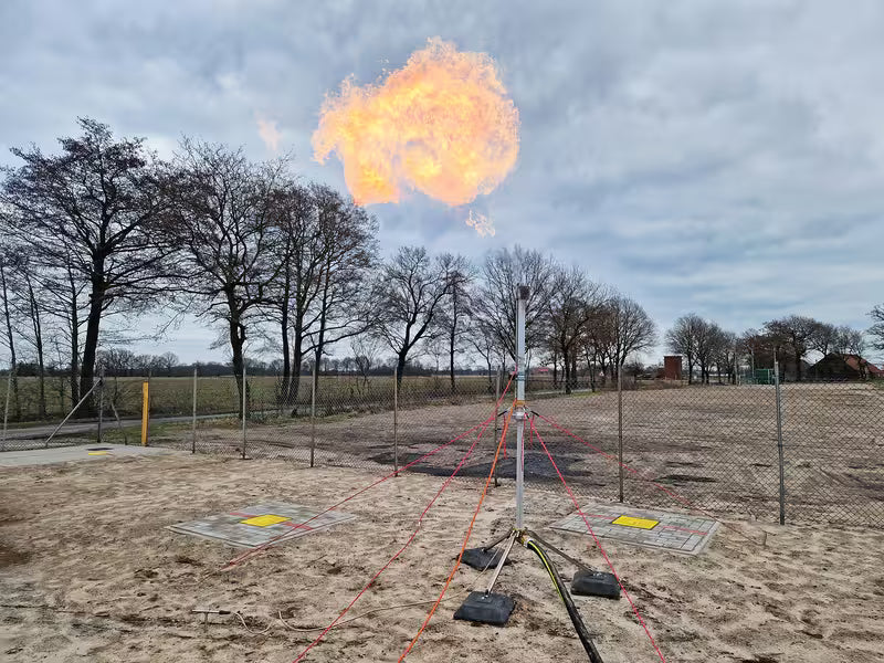 Mobile Gas Flare for Natural Gas & Hydrogen Pipeline Purging (S, M & L)