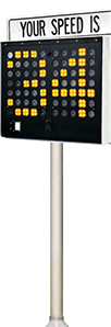 Radar Speed Monitor - Pole Mounted ((2)-two 26” high characters)