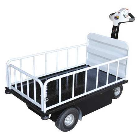 Traction Drive Cart Top Load With Gate 750 lb 24 3/4 x 46