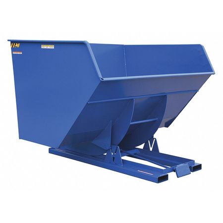 Heavy Duty Self-Dump Hopper 5 Cubic Yard 6000 lb Blue