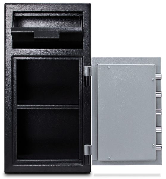 Cash Depository Safe, 1.4 cu ft, 110 lb, Steel, 2.78 mm Thick MFL2714C (Contact Us for Special Pricing)