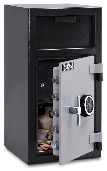 Cash Depository Safe, 1.3 cu ft, 122 lb, Steel, 2.78 mm Thick MFL2714EILK (Contact Us for Special Pricing)