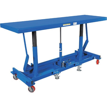 Long Deck Cart 2000lb 96 x 30 Poly-On-Steel Casters