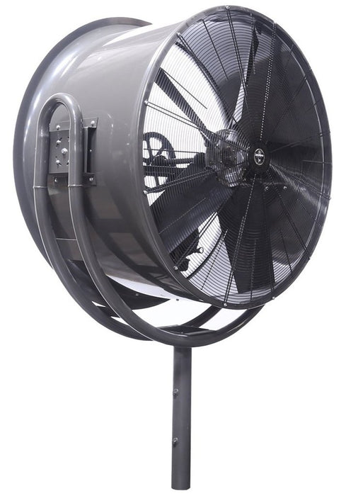 Triangle Jetaire Pole Mount High Velocity Fan 230 Volt 54 inch 27900 CFM Belt Drive HV5418-W